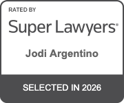 Jodi Argentino super lawyer badge